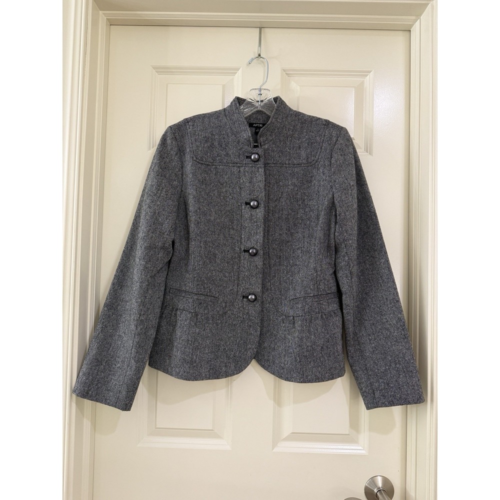 apt. 9 women wool blend blazer size 10 - Picture 1 of 11